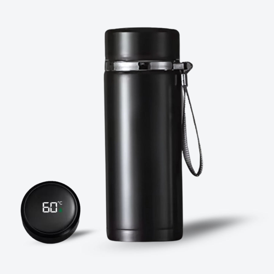 Garrafa de água térmica inteligente - AIRWATER PRO PRETA 1L