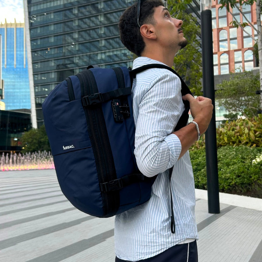 AIRBAG ORIGINAL - MOCHILA DE VIAGEM AZUL MARINHO