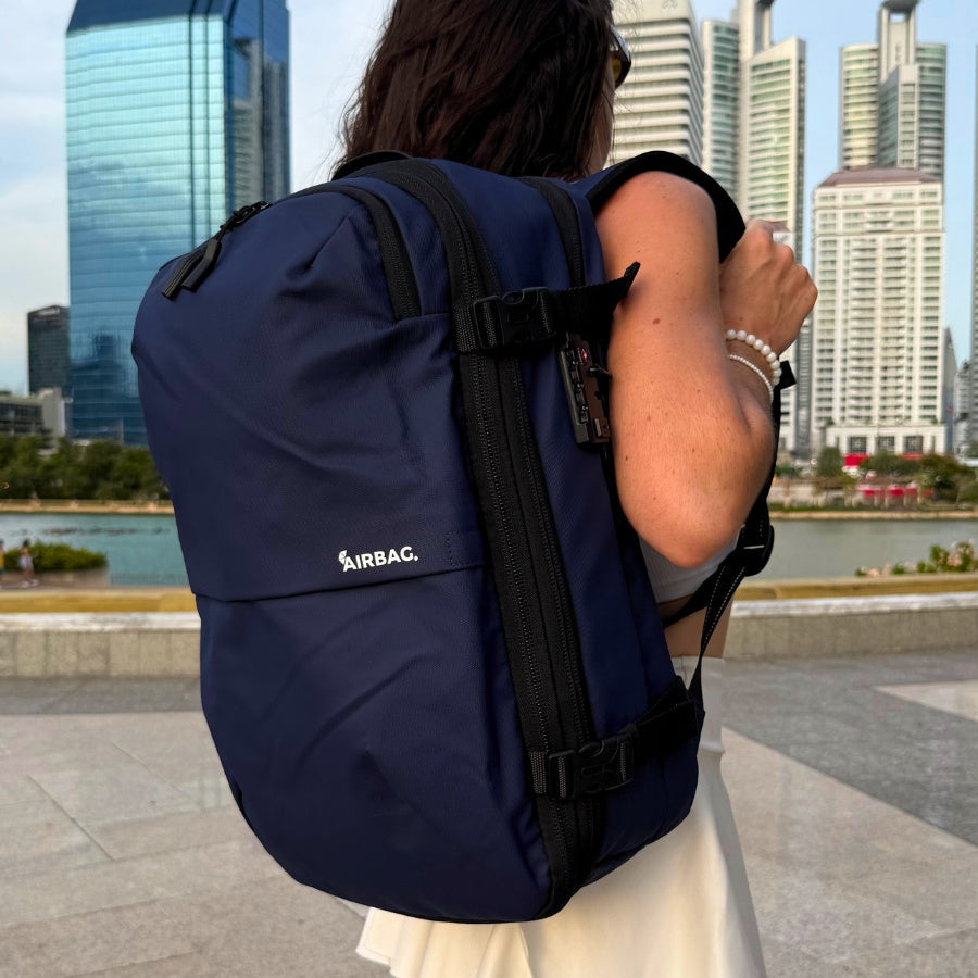 AIRBAG ORIGINAL - MOCHILA DE VIAGEM AZUL MARINHO