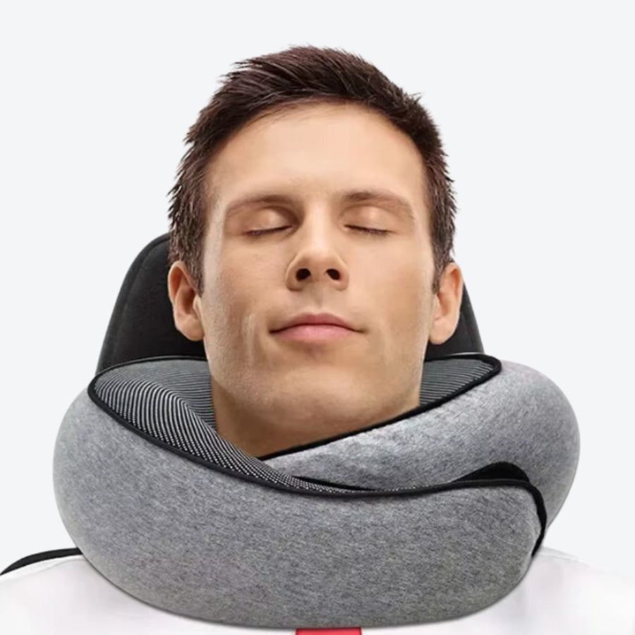 Travesseiro de viagem ergonômico - Cinza