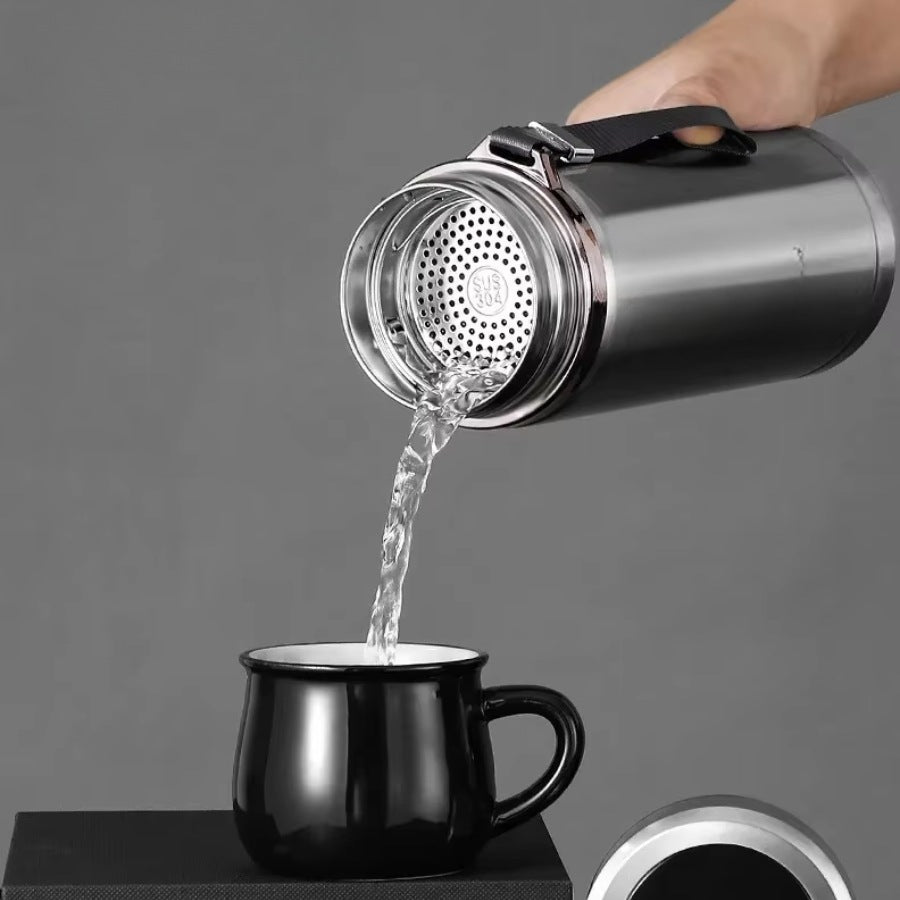 Garrafa de água térmica inteligente - AIRWATER PRO SILVER 1L